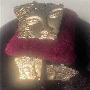 Budha earrings and broach